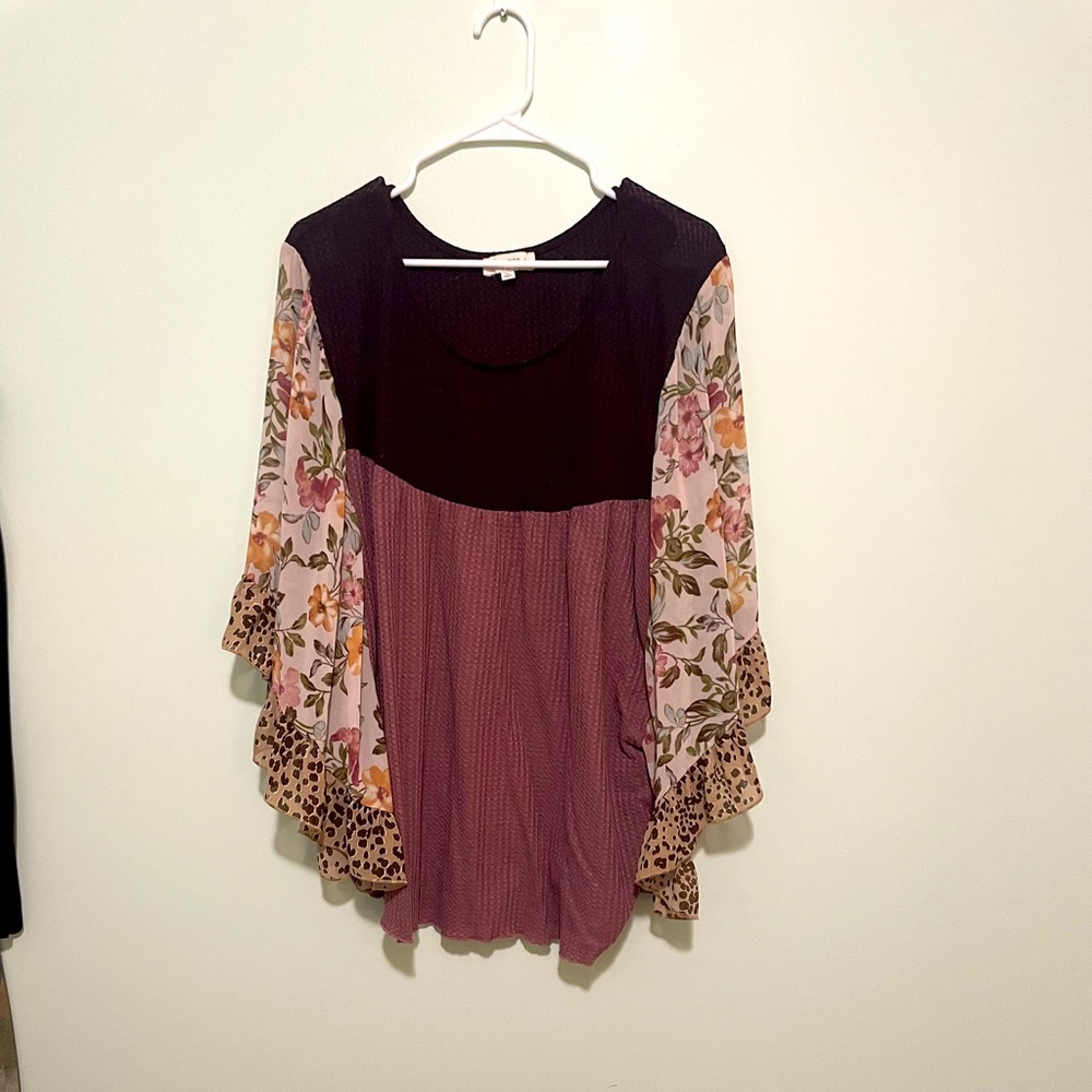 ChicSOUL Waffle Knit Blouse